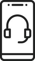 Mobilephone Support icon vector image. Suitable for mobile apps, web apps and print media.