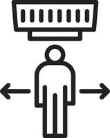 Motion Sensor icon vector image. Suitable for mobile apps, web apps and print media.
