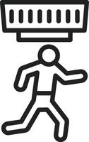 Move Sensor icon vector image. Suitable for mobile apps, web apps and print media.