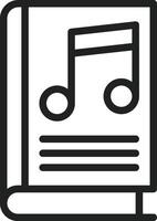 Music Book icon vector image. Suitable for mobile apps, web apps and print media.
