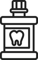 Mouthwash icon vector image. Suitable for mobile apps, web apps and print media.