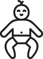 Newborn icon vector image. Suitable for mobile apps, web apps and print media.