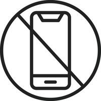 No Phone icon vector image. Suitable for mobile apps, web apps and print media.