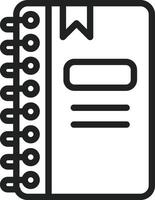 Notebook icon vector image. Suitable for mobile apps, web apps and print media.