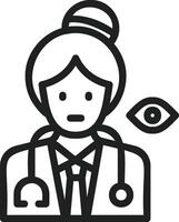 Oculist icon vector image. Suitable for mobile apps, web apps and print media.