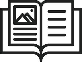 Open Book icon vector image. Suitable for mobile apps, web apps and print media.