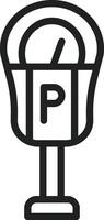 Parking Meter icon vector image. Suitable for mobile apps, web apps and print media.