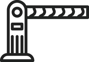Parking Barrier icon vector image. Suitable for mobile apps, web apps and print media.