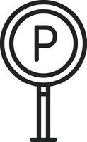 Parking icon vector image. Suitable for mobile apps, web apps and print media.