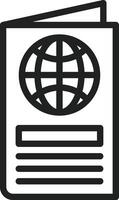 Passport icon vector image. Suitable for mobile apps, web apps and print media.
