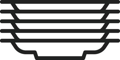 Plates icon vector image. Suitable for mobile apps, web apps and print media.