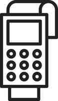 Pos Terminal icon vector image. Suitable for mobile apps, web apps and print media.