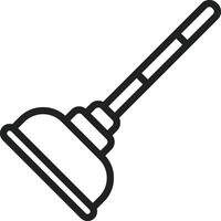 Plunger icon vector image. Suitable for mobile apps, web apps and print media.