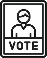 Poster icon vector image. Suitable for mobile apps, web apps and print media.