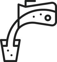 Pour icon vector image. Suitable for mobile apps, web apps and print media.