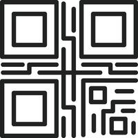 Qr Code icon vector image. Suitable for mobile apps, web apps and print media.