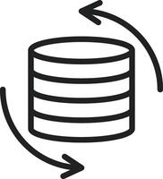 Process Data icon vector image. Suitable for mobile apps, web apps and print media.