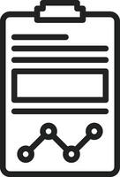 Report icon vector image. Suitable for mobile apps, web apps and print media.