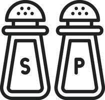 Salt and Pepper icon vector image. Suitable for mobile apps, web apps and print media.