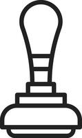 Rubber Stamp icon vector image. Suitable for mobile apps, web apps and print media.