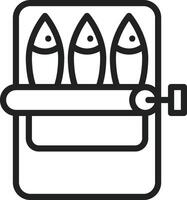 Sardines icon vector image. Suitable for mobile apps, web apps and print media.