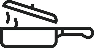 Saucepan icon vector image. Suitable for mobile apps, web apps and print media.