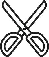 Scissors icon vector image. Suitable for mobile apps, web apps and print media.