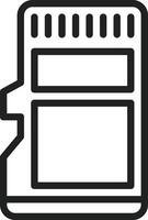 Sd Card icon vector image. Suitable for mobile apps, web apps and print media.