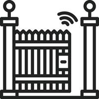 Smart Gate icon vector image. Suitable for mobile apps, web apps and print media.