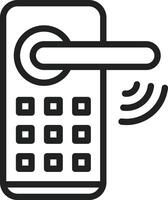 Smart Lock icon vector image. Suitable for mobile apps, web apps and print media.