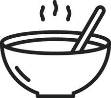 Soup icon vector image. Suitable for mobile apps, web apps and print media.