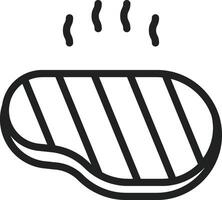 Steak icon vector image. Suitable for mobile apps, web apps and print media.
