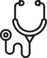 Stethoscope icon vector image. Suitable for mobile apps, web apps and print media.