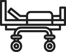 Stretcher icon vector image. Suitable for mobile apps, web apps and print media.