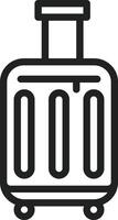 Suitcase icon vector image. Suitable for mobile apps, web apps and print media.