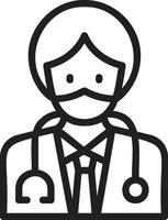 Surgeon icon vector image. Suitable for mobile apps, web apps and print media.