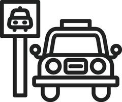 Taxi Signal icon vector image. Suitable for mobile apps, web apps and print media.