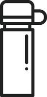 Thermos icon vector image. Suitable for mobile apps, web apps and print media.