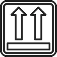 This Side Up icon vector image. Suitable for mobile apps, web apps and print media.