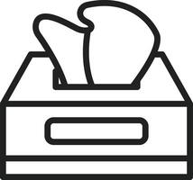 Tissue Box icon vector image. Suitable for mobile apps, web apps and print media.