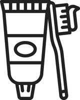 Toothpaste icon vector image. Suitable for mobile apps, web apps and print media.