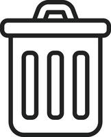 Trash Bin icon vector image. Suitable for mobile apps, web apps and print media.