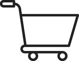 Trolley icon vector image. Suitable for mobile apps, web apps and print media.