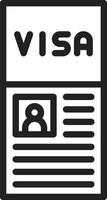 Visa icon vector image. Suitable for mobile apps, web apps and print media.
