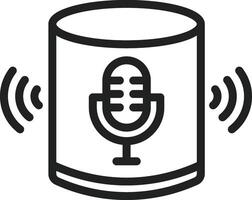 Voice Assistant icon vector image. Suitable for mobile apps, web apps and print media.