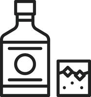 Whiskey icon vector image. Suitable for mobile apps, web apps and print media.