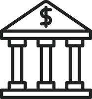 Bank icon image. Suitable for mobile apps, web apps and print media. vector