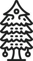 Christmas Tree icon image. Suitable for mobile apps, web apps and print media. vector