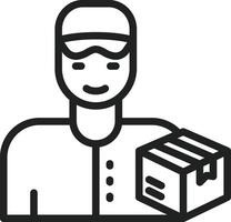 Delivery Man icon image. Suitable for mobile apps, web apps and print media. vector