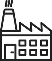 Factory icon image. Suitable for mobile apps, web apps and print media. vector